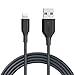 Anker Powerline Lightning Cable (3ft), MFi Certified High-Speed Charging Cord Durable for iPhone Xs/XS Max/XR/X / 8/8 Plus / 7/7 Plus, and More (Space Gray)