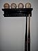 Wood Baseball Mini Bat Storage Rack up to 11 Mini Bats and 4 Balls Black