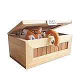 Eastern Fashional Life Fully Assembled Turns Itself Off Useless Box Leave Me Alone Machine Box with Real Wood