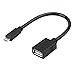 WEme Micro USB 2.0 OTG Cable, On The Go Host Adapter Male Micro USB to Female USB for Samusung S6 Edge S4 S3 Android or Windows Smart Phones Tablets With OTG Function 6 Inch / 20CM Cable, Black