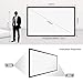 Projector Screen 120 inch - Portable Movie Screen 16:9 Outdoor Indoor Projection Screen with Hanging Ropes Hooks, Anti-Crease Front Rear View for Home Theater Cinema Video Film