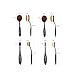 10 Pcs Soft Oval Makeup Brush Set Foundation Brushes Cream Contour Powder Blush Concealer Brush Makeup Cosmetics Tool Set