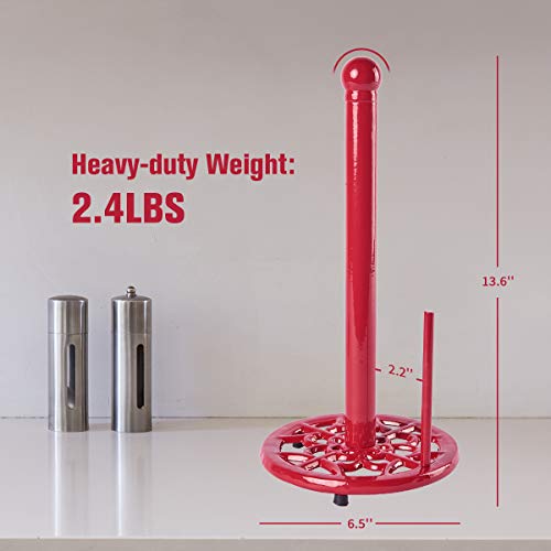 JOGREFUL Decorative Paper Towel Holder Stand, Vintage Cast Iron Roll