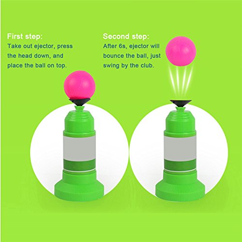 Baseball Trainer Practice Toy, Pop-Up Baseball Training T-Ball Set for Playing, Games And Fun