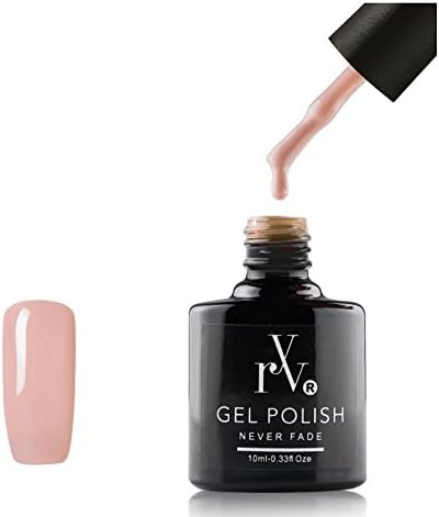RYV Gel Nail Polish Colour for Gel Nails - Naughty Nude | Nude Collection | Soak Off UV LED | 10ml | Buy Any 3 Colours get 1 Free