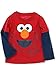 Sesame Street Elmo and Cookie Monster Boys Shirt for Infant and Toddlers Red