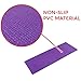 Sunny Health & Fitness Exercise Anti-Slip Yoga Mat Durable Non-Slip Compact Lightweight Cushioned Support for Standard or Hot Yoga, Pilates, Stretching Exercises, Meditation and Floor Workouts