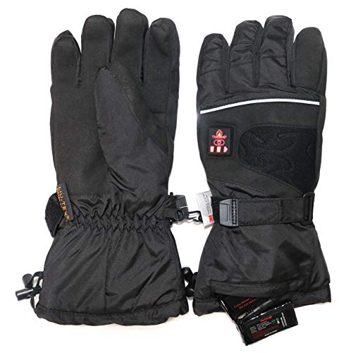 [- Thermrup Beheizbare Handschuhe mit 4 Stufen Temperaturregler, wasserabweichend atmungsaktive mit