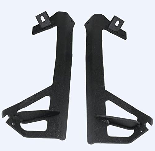 Permitop Upper Windshield Mount Bracket 52" LED Light Bar Roof Mounting Brackets For Jeep JK 07-13 Steel Cab Jeep Wrangler