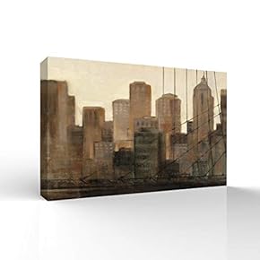 Impressionist City Painting for Bedroom Living Room
