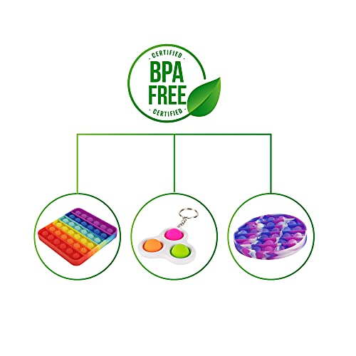 Family Values Pop Fidget Toy, 6 Pack Push Pop Pop Bubble Sensory Toy