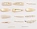 DeD 12Pcs Pearl Hair Clip For Women Pearl Wrapped Bobby Pin Hairpins Barrettes, Wedding Bridal Ornaments For Ladies(Gold)