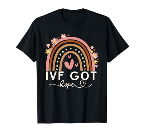 IVF Got Hope IVF Suprises for Women Vintage Rainbow T-Shirt