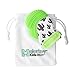 Malarkey Kids Munch Mitt Teething Mitten - The Original Mom-Invented Silicone Teether Mitten with Travel Bag – Ideal Teething Toys - Green Cactus