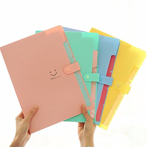 File Folders Classification Office 5 Pocket Paper Black File Folders - Thumbnail 4