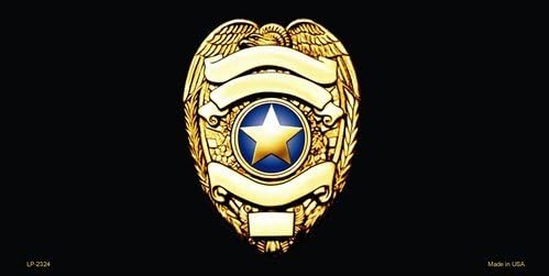 LP-2324 Police koX7uwRKGO Badge Customizable Vanity Metal Novelty License Plate Tag Sign signs plates license lisence metal jjejej6789902 6" x 12" standard automotive aluminum metal novelty license plate with 4 holes for easy mounting. Use this nov