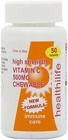 Vitamin C 500mg Chewable (50 Tablets) - ( x 5 Pack)