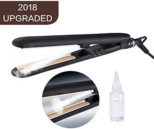 Steam Hair Straightener Flat Iron Professional Ceramic Tourmaline Ionic Auto Shut Off