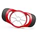 8-Blade Apple Slicer Corer Cutter Wedger Divider by Alpha & Sigma - [Includes Free eBook] - Ultra Sharp Stainless Steel Blades & Ergonomic Rubber Grip Handle