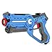 Best Choice Products Set of 2 Kids Laser Tag Blasters w/ Vests, Multiplayer Mode - Blue/White