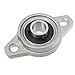 uxcell 4pcs KFL000 10mm Zinc Alloy Self Aligning Pillow Block Flange Bearing