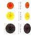 Supla 33 Pack Fall Thanksgiving Party Decorations Set – Fall Hanging Maple Leaves Pumpkins Swirl Paper Pom Poms Paper Fans Paper Lanterns Tassel Garland Honeycomb Pumpkins Circle Dots Paper Garland