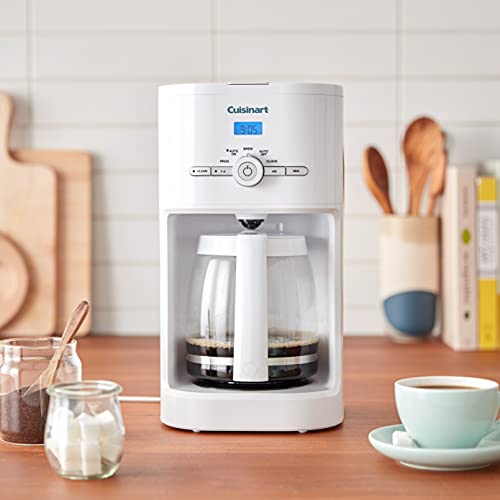Cuisinart 12-Cup Classic Programmable Coffeemaker, White, 12-Cup, Programmable, DCC-1120NAS