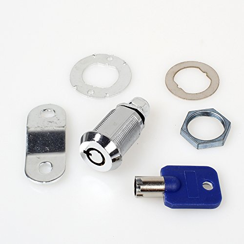 EG Starts 5x Arcade Machine Cash Door Tool Box Tubular Cam Lock Cabinet Door Atom Lock With 5 Same Keys For Arcade Games Jamma Mame Parts