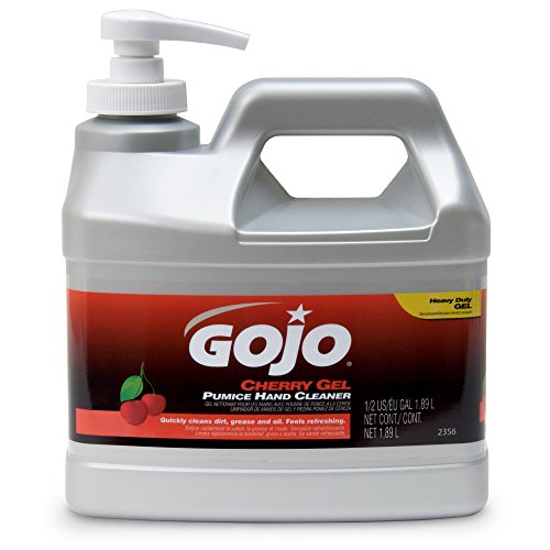 GOJO 2356-04 Cherry Gel Pumice Hand Cleaner, 1/2 Gallon Bottle (Pack of 4)