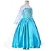Party Chili Princess Costume for Girls Dress Up with Accessories for Little Girls 8-9 Years 140 Sky Blue