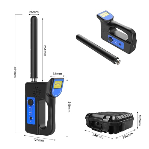 ESANHAO 512HZ Locator Receiver Probe of Pipes Transmitter for Sewer with LED for Underground Exploration Receiver