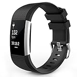 MoKo Fitbit Charge 2 Band, Soft Silicone Adjustable Replacement Sport Strap Band for Fitbit Charge 2 Heart Rate + Fitness Wristband, Wrist Length 5.70