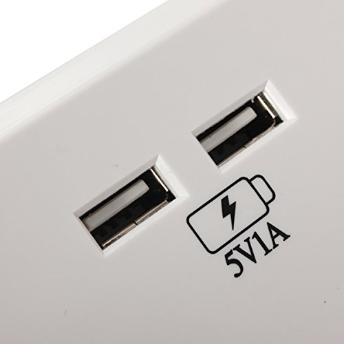 Double Socket USB 13A Electric Wall Plug Sockets With 2 USB Outlets