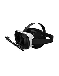 As Seen On TV. Dynamic Visor de Virtual (DVV) anteojos 3d   Smartphone reproductor de vídeo Realidad Virtual VR Headset    (Blanco Negro) compatible con iOS y Android