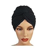 Twisted Pleated Stretchable Polyester Women’s Swim Bathing Turban Head Cover / Sun Cap (Available in 8 colors)