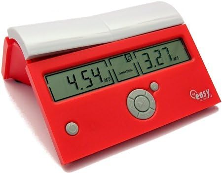 DGT Easy Game Time Digital Chess Clock - RED by DGT Projects
