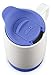 Ello Jane Ceramic Travel Mug with Handle, Splash-Resistant Slider Lid and Built in Coaster, Perfect for Coffee and Tea, BPA Free, Dishwasher Safe, Denim, 18oz