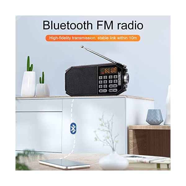 Radio Retekess TR610 FM + Parlante Bluetooth reproduce MP3 - Imagen 4