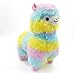 Livoty Cuddly Llama Rainbow Alpaca Doll Soft Baby Stuffed Animal Toy Puppet Doll Birthday Xmas Christmas Wedding Anniversary Presents Gifts (Colorful -13cm)