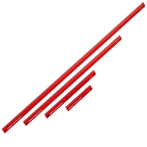 Woodpeckers Woodworkers Edge Rule, 4 Piece Inch Set, Precision