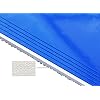 Cleanroom-Sticky-Mats-with-Base-Pad-Include-5-Tacky-Mats-of-30-Sheets-150-Sheets-Total-1-Non-Slip-Hard-Plastic-Frame-Size-24x36-Inches-Thicken-to-50-Microns-Per-Sheet-Repositionable-Blue