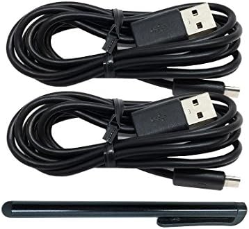2x Pack Official Nook "Extra Long tip" Micro USB Cable with Stylus For Logitech UE Mega Boom/Boom 2/UE Roll/S7/S7 Edge - (Certified Refurbished)