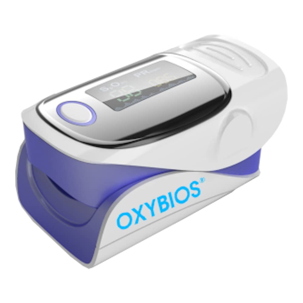 OXYBIOS Oximeter for OLED finger, SpO2 and Pulse Rate Monitor, Small & Light Weight, Widely Used in Hospital, Home Healthcare etc.