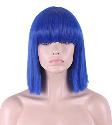 D2C Beauty Women's Medium Long Straight Bob Cosplay Party Costume Hair Wigs 15" 38 cm