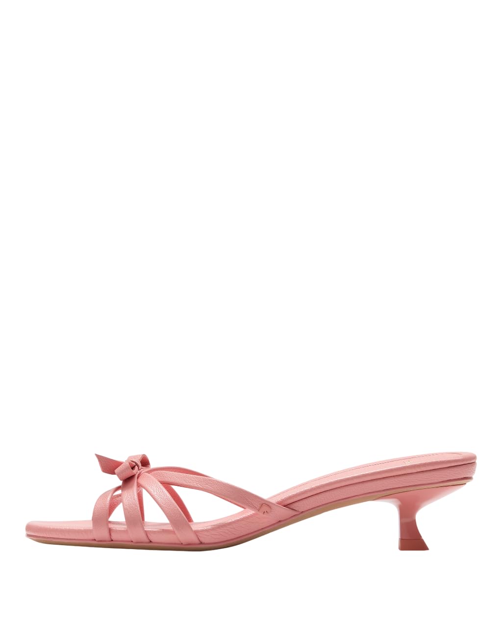 kate spade new york Carolina Pebbled Leather Kitten Heel Sandal