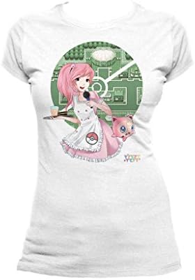 Otaku Cafe Women's Jiggly T-Shirt Large White