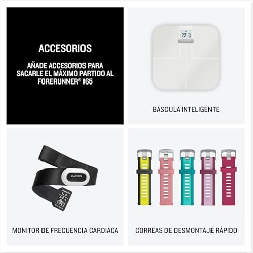 Forerunner 165 Music, Reloj Inteligente para Correr con GPS, Azul