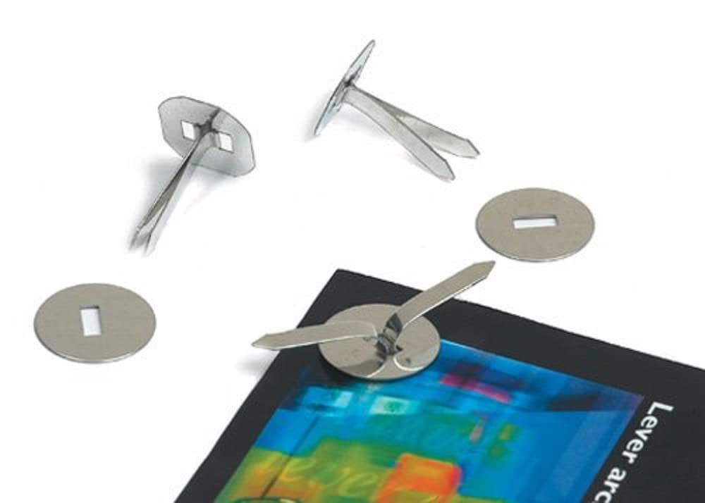 IXL Premier-Grip Paper Binders Tinned Steel with Washers 25mm - Ref 804400196-62 (Pack 200), Silver