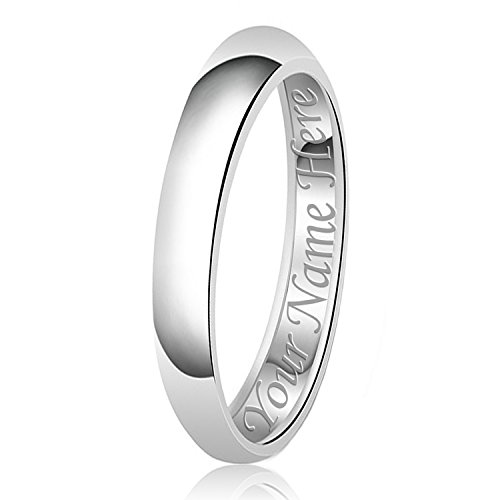 plain silver 3mm silver wedding band