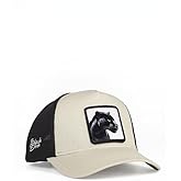 BlackBork Men Women Trucker Hat - Adjustable Mesh Snapback - Replaceable Motivational and Animal Patch